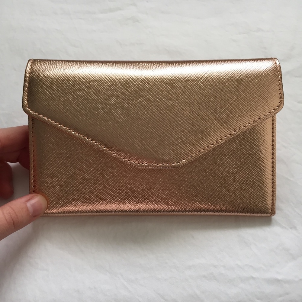 Passport and Travel Wallet Rose Gold Envelope